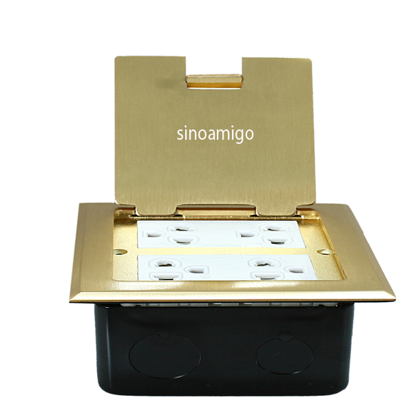 Ổ cắm âm sàn sinoamigo SOP-127 với 6 ổ cắm hàng cao cấp