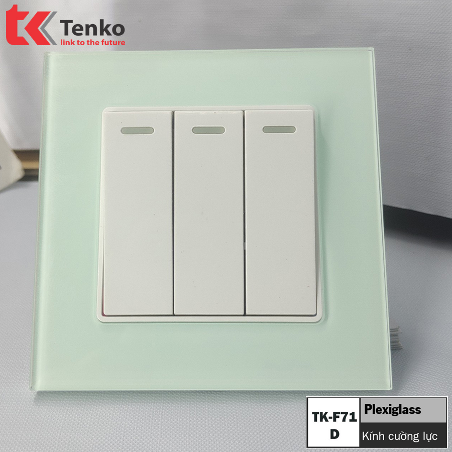 Công tắc kính cường lực chống xước cao cấp tenko tk-f71-d-03