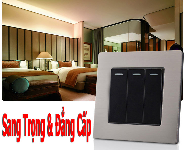 Công Tắc Điện Âm Tường 3 Nút TENKO TK-KL3N