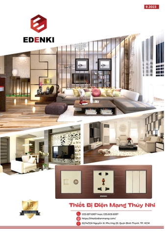 Bảng giá công tắc ổ cắm EDENKI (Bảo hành 15 năm)