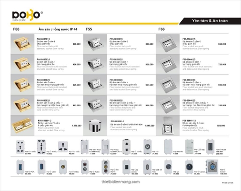 Bảng giá thiết bị điện DoBo mới nhất
