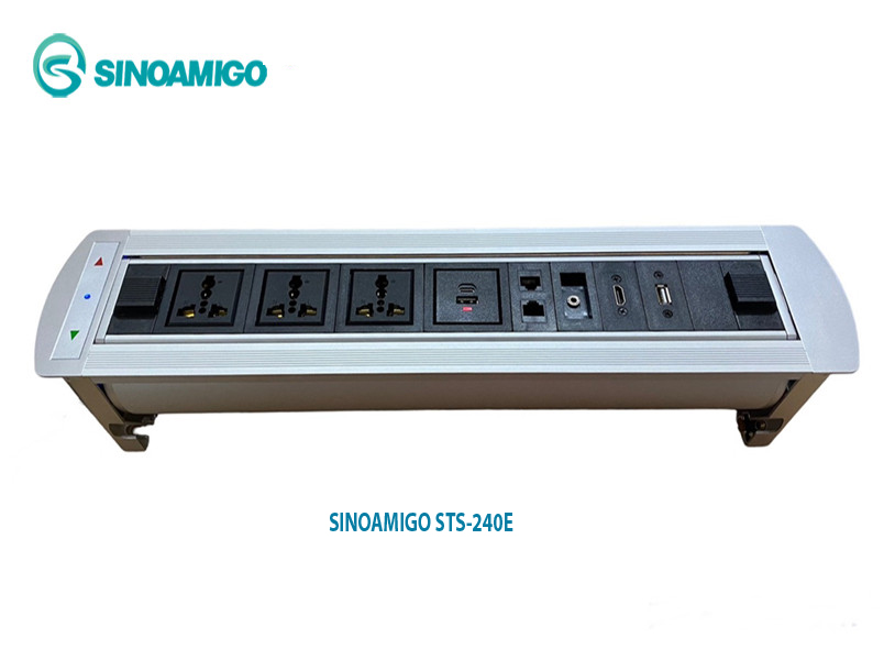 Hộp ổ cắm âm bàn sinoamigo STS-240E cao cấp