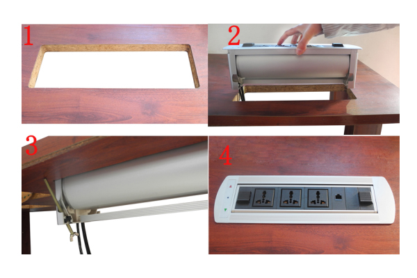 Hộp ổ cắm âm bàn sinoamigo STS-240E cao cấp